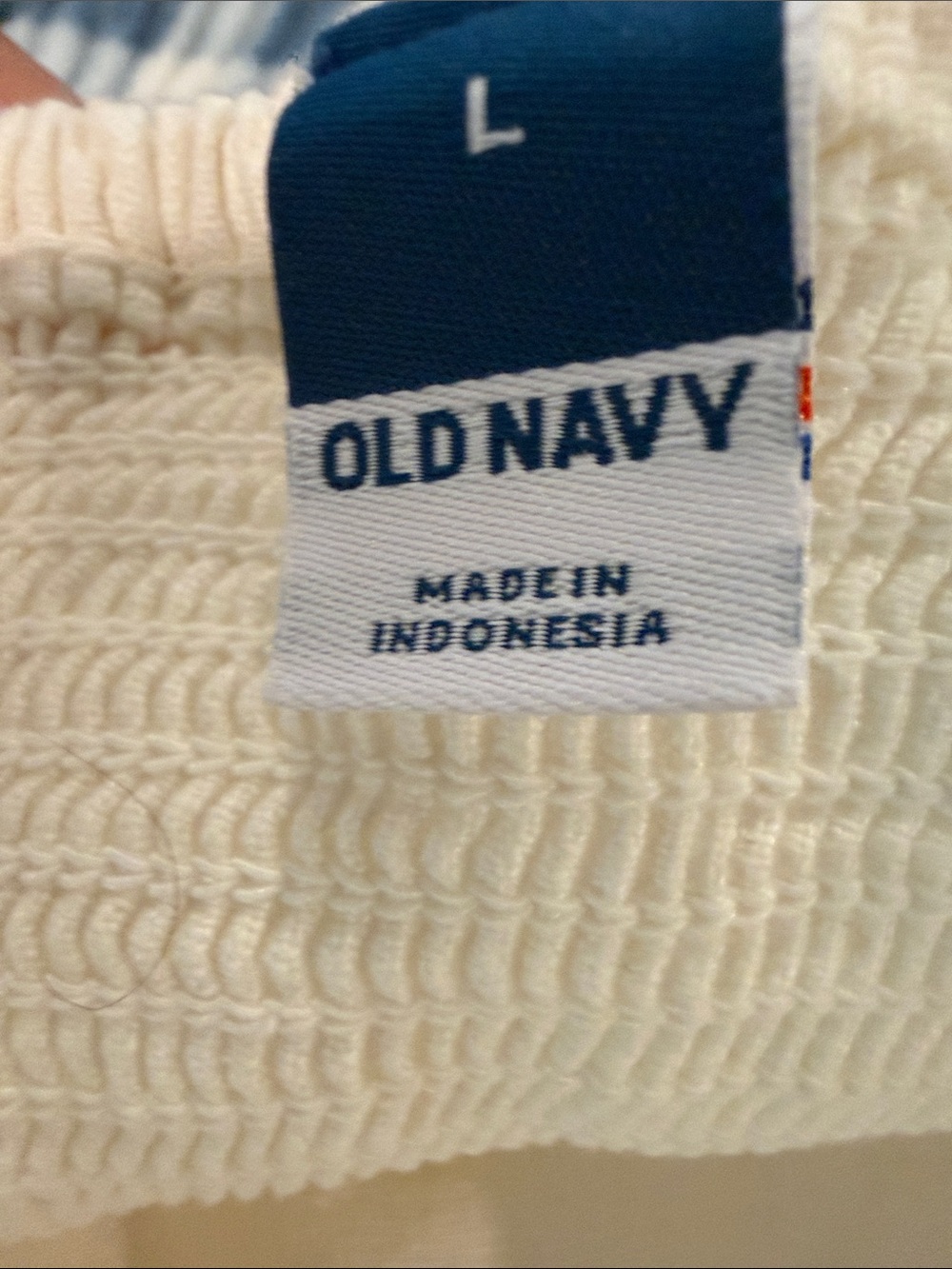 Old Navy Cream Halter Romper with Ring Detail - Picture 5 of 5